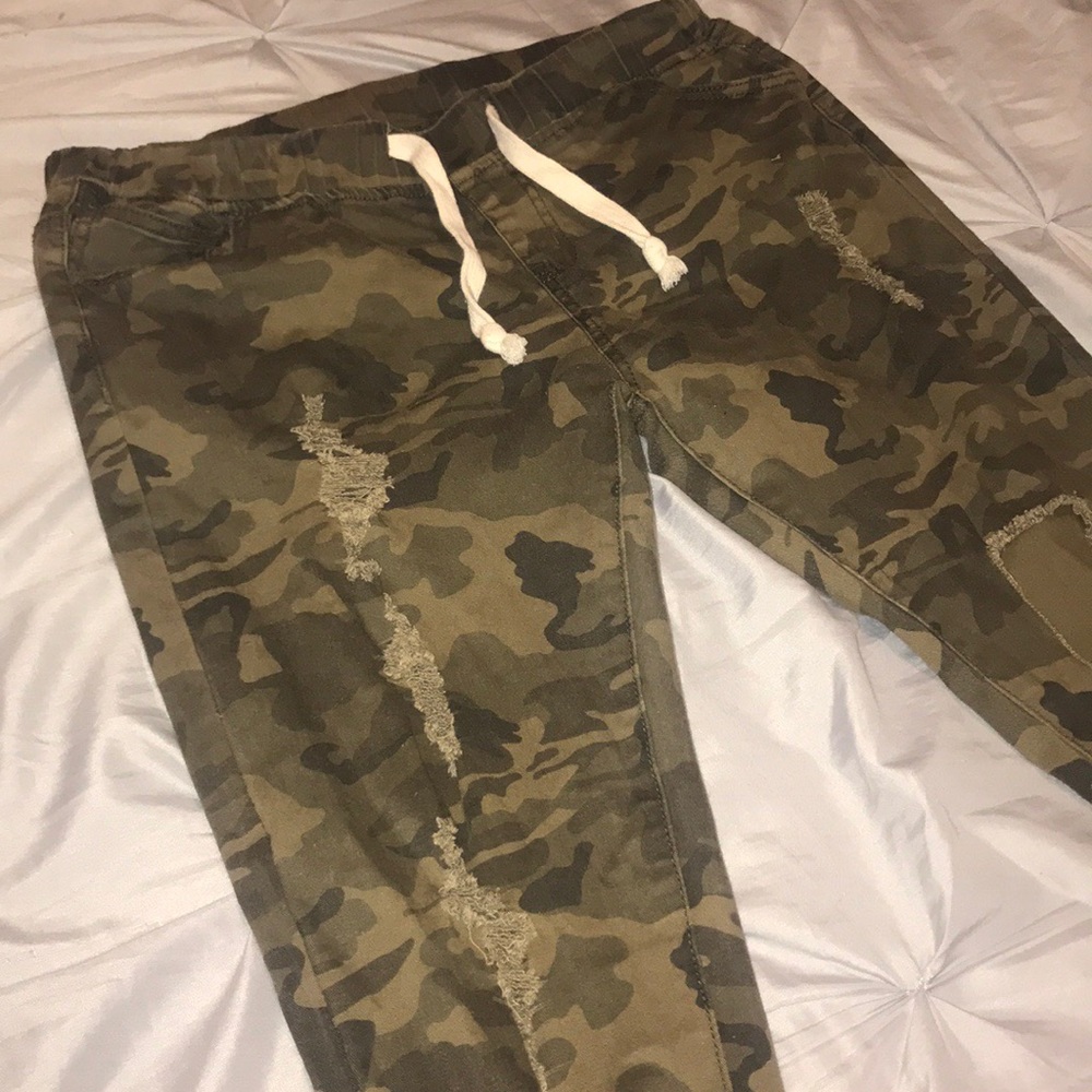 Women Casual Military Stretch Skinny Jeans